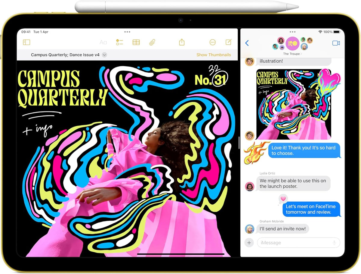 Apple iPad 11-inch: A16 chip, 11-inch Model, Liquid Retina Display, 128GB, Wi-Fi 6, 12MP Front / 12MP Back Camera, Touch ID, All-Day Battery Life — Silver