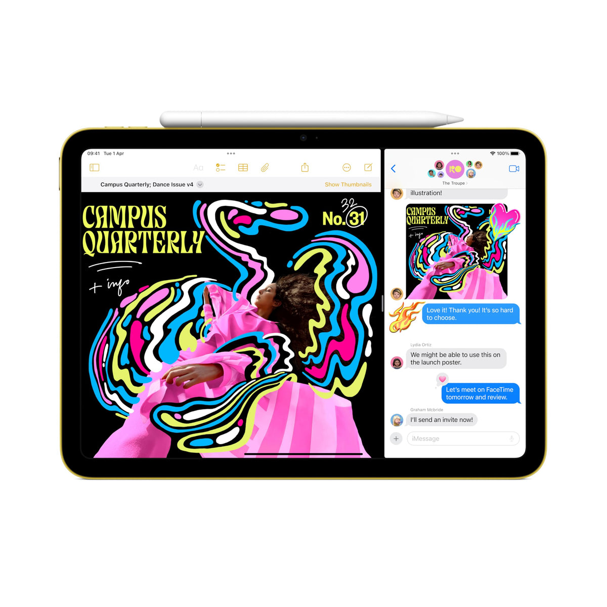 Apple iPad 11-inch: A16 chip, 11-inch Model, Liquid Retina Display, 128GB, Wi-Fi 6, 12MP Front / 12MP Back Camera, Touch ID, All-Day Battery Life — Silver