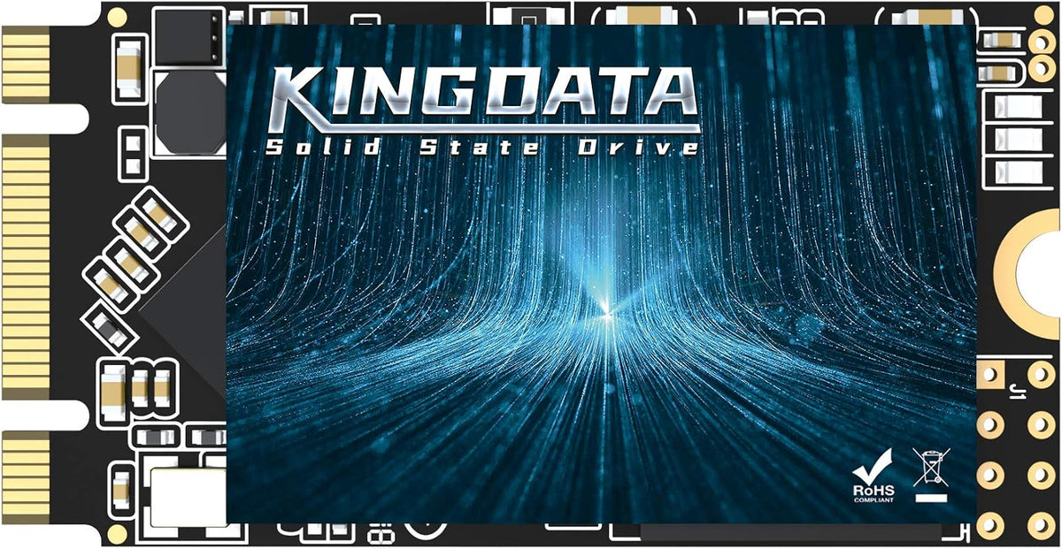 SSD M.2 2280 128GB KINGDATA Ngff SATA III 6Gb/s Högpresterande intern hårddisk för stationär bärbar dator (128GB, M.2 2280)
