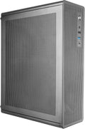 Tacens AEROSLIM500, PC-chassi MicroATX, Dammskyddande Meshpaneler, TFX-nätaggregat 500W, Främre FDB-fläkt 90mm, Slim Mini-Tower Kompatibel med MicroATX och Mini-ITX, USB-C och USB 3.0, Svart