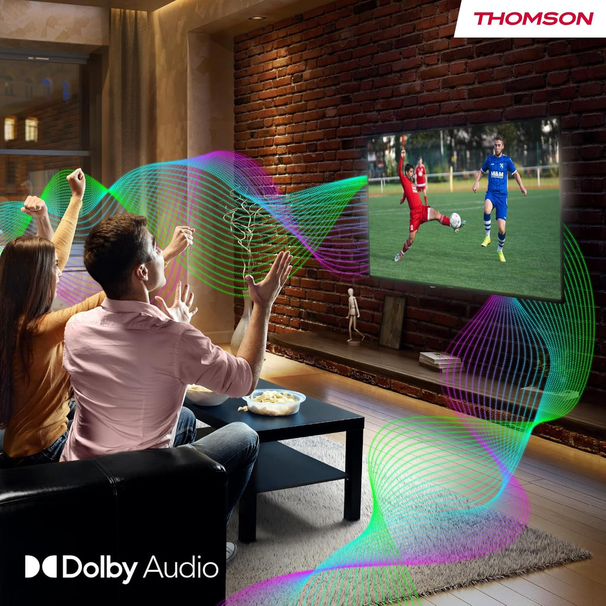 Thomson TV 50 tum (126 cm) 4K UHD Smart Fire TV, Alexa Röststyrning, Trippel tuner (DVB-T/T2/C/S/S2), Dolby Vision, Dolby Atmos, HDR10, HDMI 2.1, WiFi, Bluetooth - 50UF4S35
