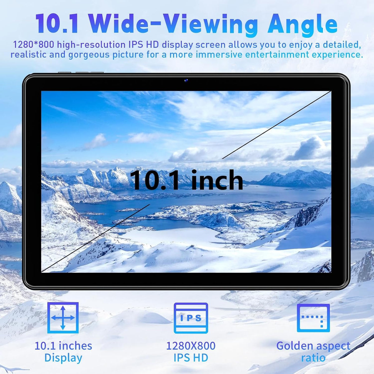 Tablet 10 tums Android 15 med 18 GB RAM 128 G ROM, Octa-Core