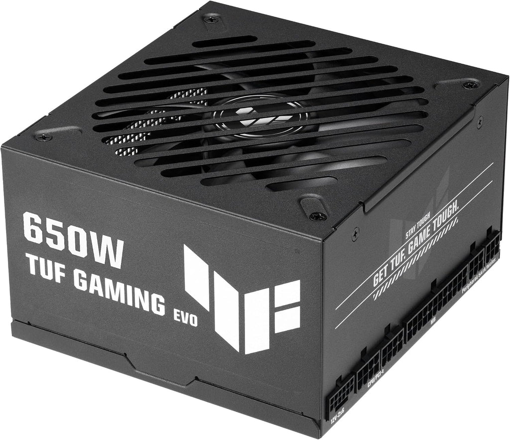 ASUS TUF GAMING 650W GOLD EVO 2026 nätaggregat, modulärt, ATX 3.1, militärkvalitet, dubbelkullagerfläkt