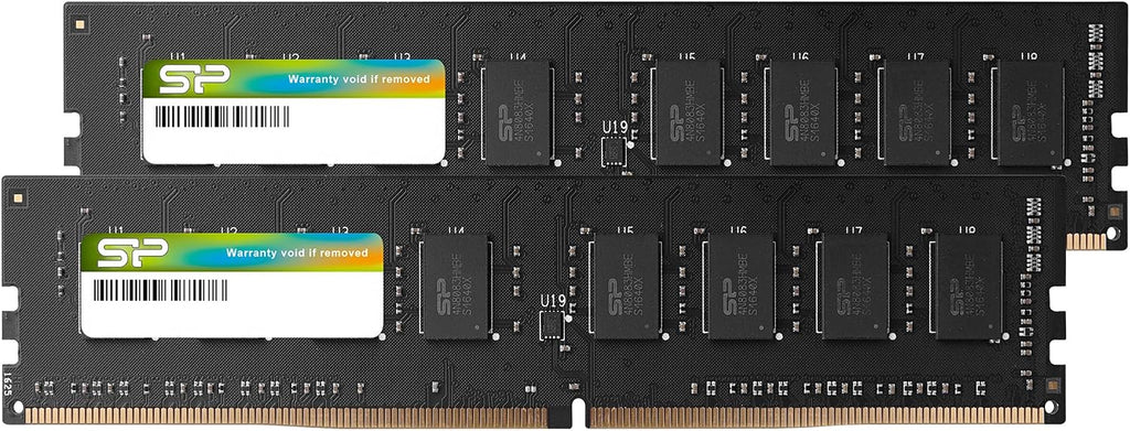 Silikoneffekt 16 GB kit (2 x 8 GB) DDR4-RAM-2400 MHz (PC4 19200) 288 stift 1,2 V icke-ECC obuffrat 16 GB-UDIMM-skrivbordsminne