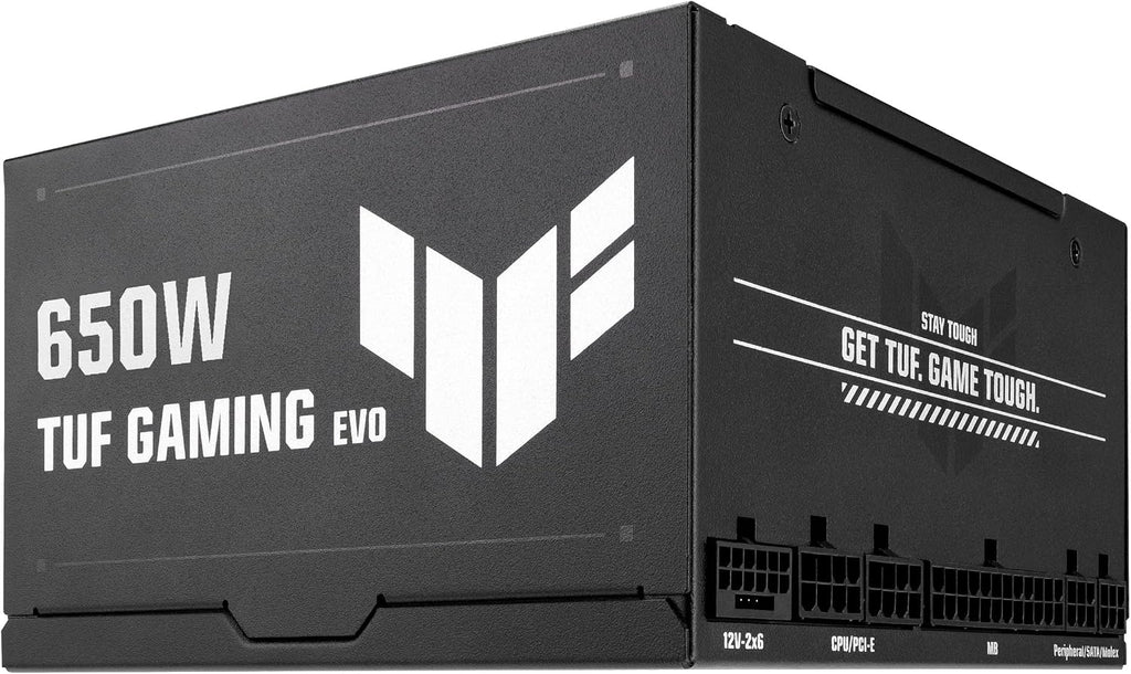 ASUS TUF GAMING 650W GOLD EVO 2026 nätaggregat, modulärt, ATX 3.1, militärkvalitet, dubbelkullagerfläkt