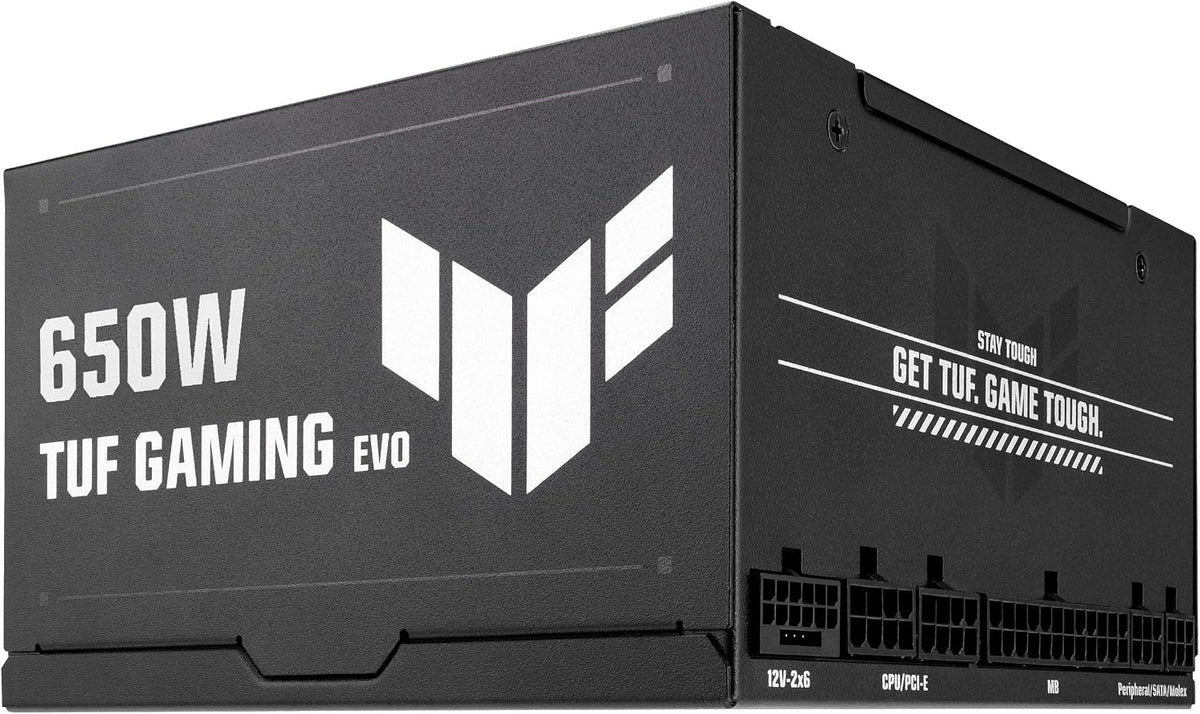 ASUS TUF GAMING 650W GOLD EVO 2026 nätaggregat, modulärt, ATX 3.1, militärkvalitet, dubbelkullagerfläkt