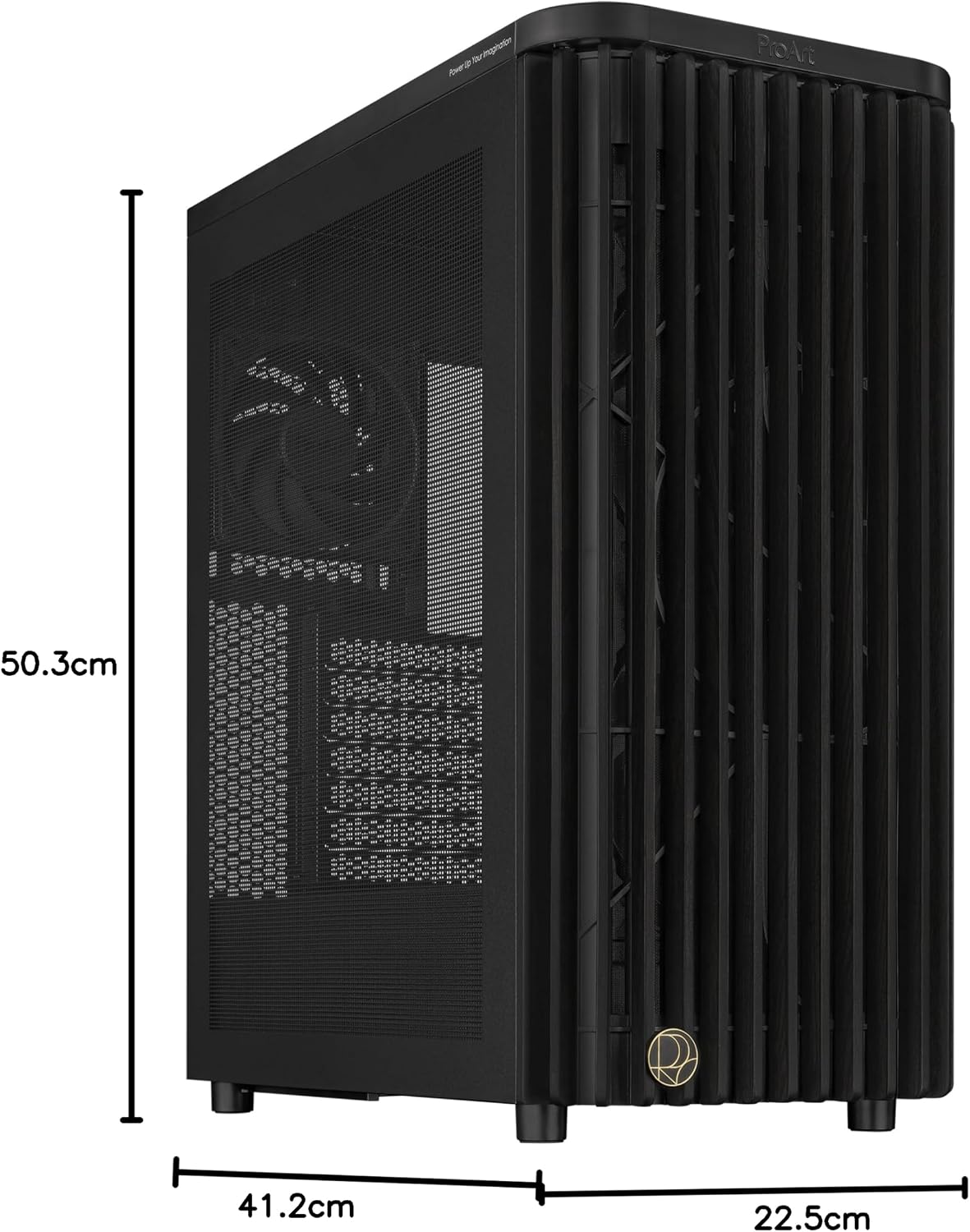 ASUS ProArt PA401 Wood Edition Beige - ATX PC-fodral med nätpanel