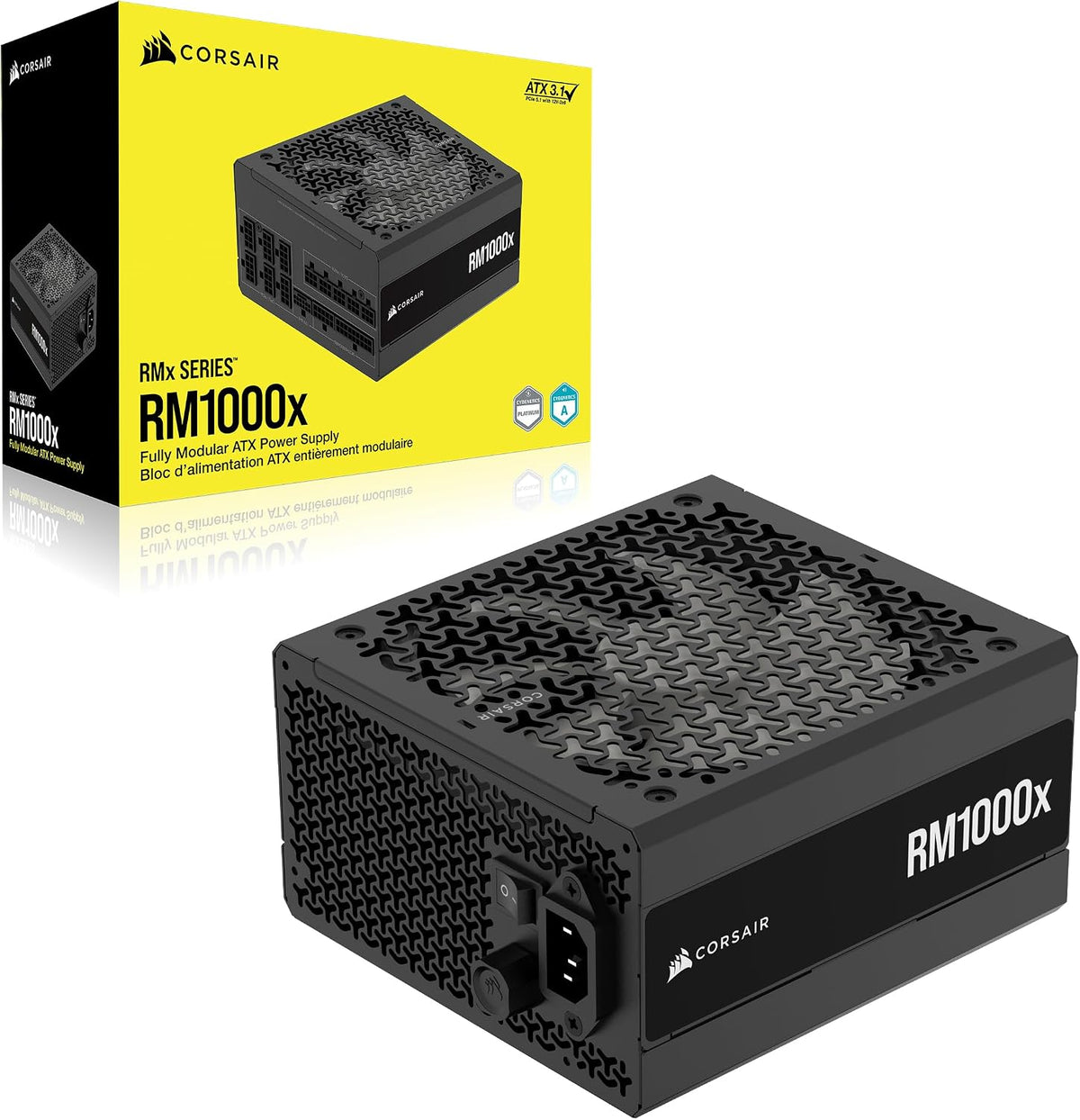 CORSAIR RM850x Helt Modulärt ATX-Strömaggregat Med Låg Ljudnivå – Svart