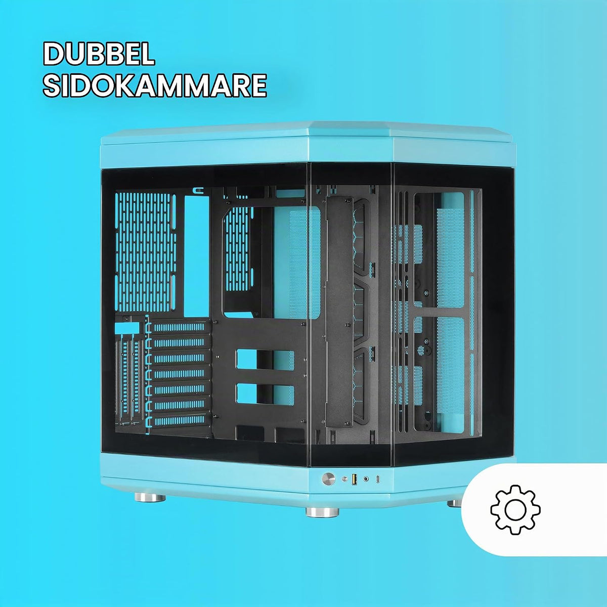 Mars Gaming MC-S1, ultrakompakt Micro-ATX PC-fodral, ARGB frontbelysning 12 lägen, FRGB-fläkt, spelfodral för helsidofönster, stöder vätskekylare upp till 120 mm, rosa