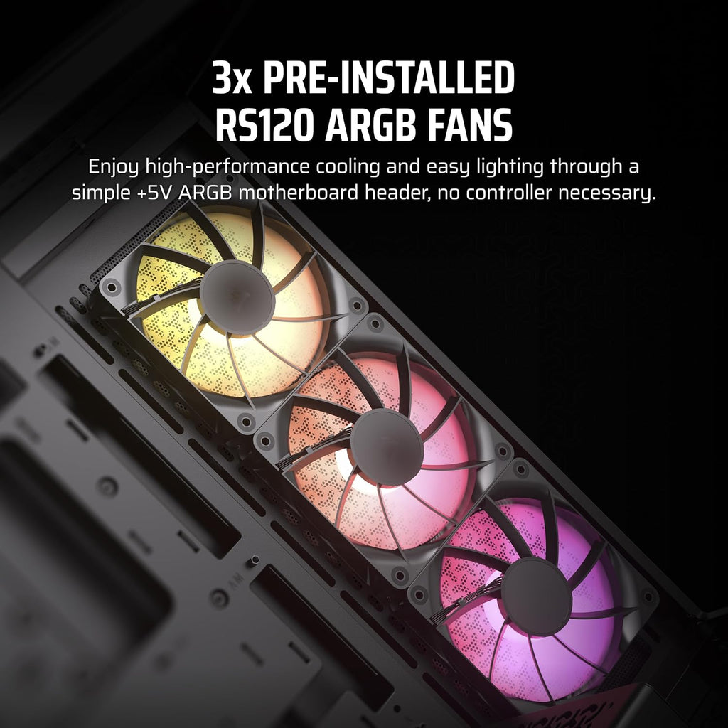 CORSAIR 3500X Mid-Tower ATX PC-Chassi Med Dubbla Kammare – Panoramabild i Härdat Glas - Kompatibel Med Moderkort Med Omvänd Anslutning – Inga Fläktar Inkluderade – Vit