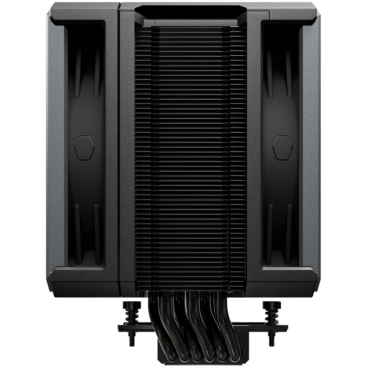 Cooler Master Hyper 212 Black CPU-Luftkylare - Aluminiumfinish, 4 Kontinuerliga Direktkontaktvärmerör, SickleFlow 120 Edge Fläkt, LGA1700 & AM5 Fäste - Svart