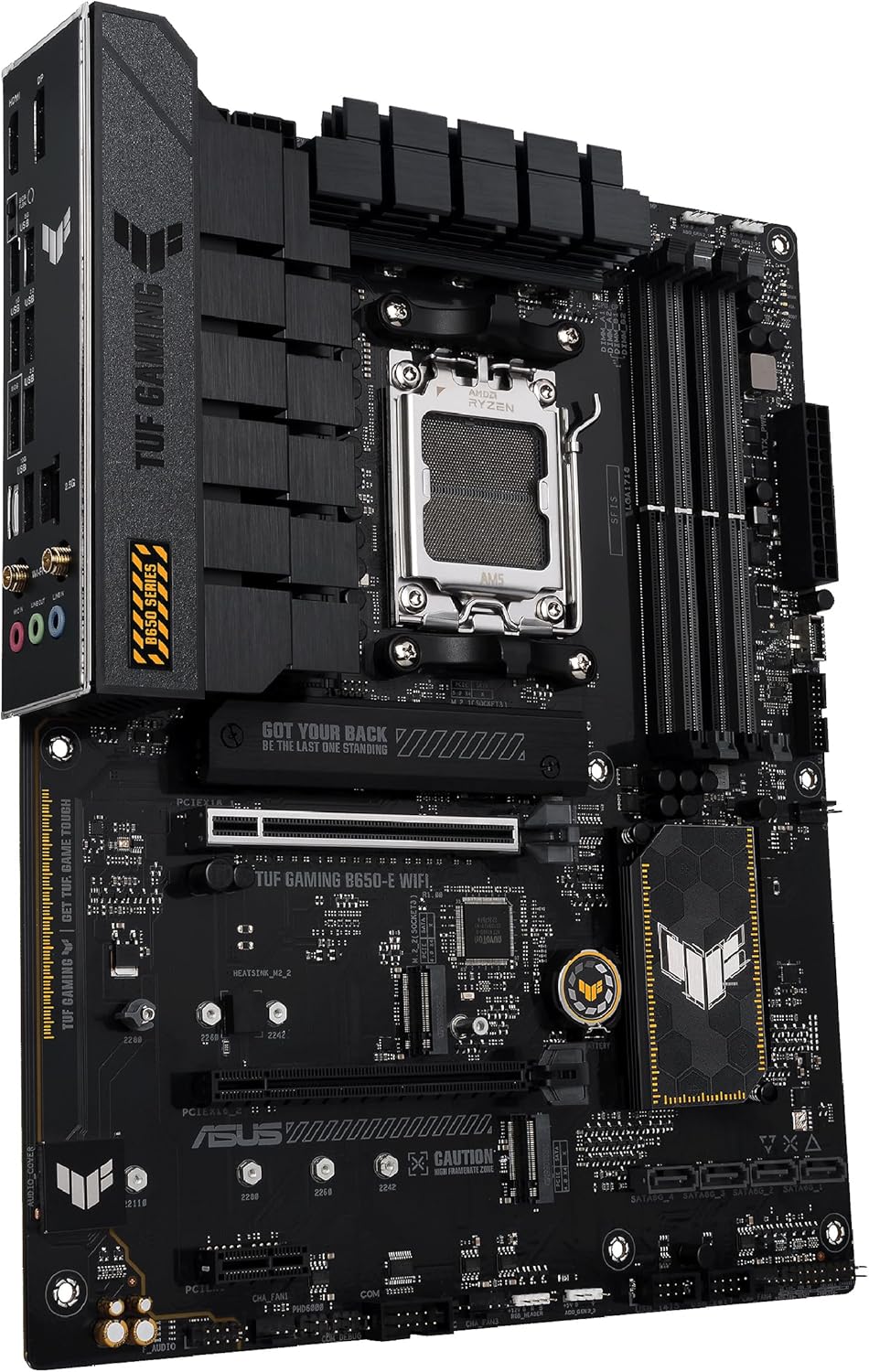 Asus TUF GAMING B650-E WIFI, AMD B650, AM5, ATX, 4 DDR5, HDMI, DP, Wi-Fi 6E, 2.5G LAN, PCIe4, 3x M.2