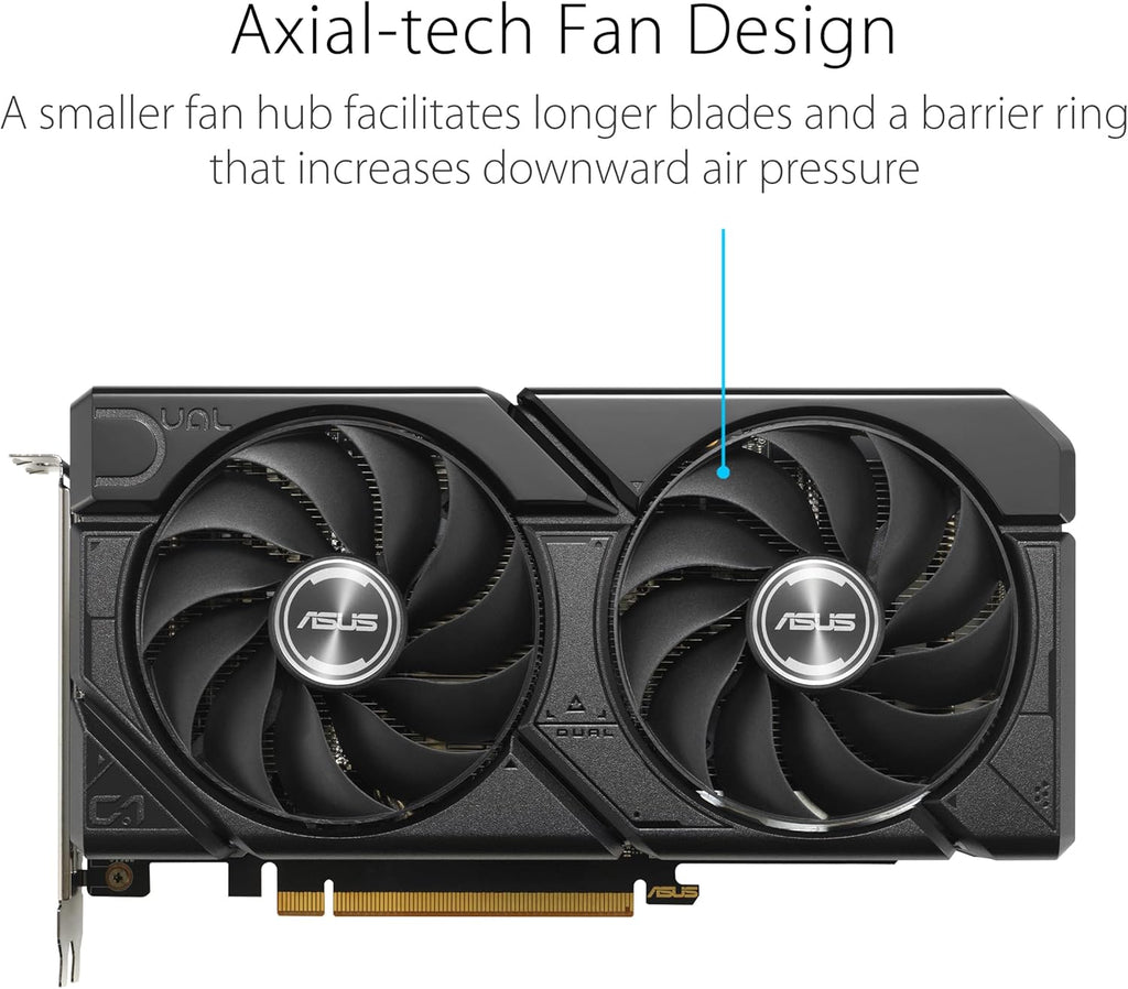 ASUS Dual Radeon RX 7600 EVO OC Edition 8 GB GDDR6 spelgrafikkort