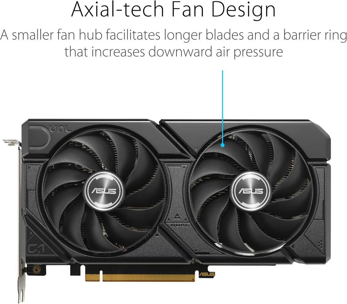 ASUS Dual Radeon RX 7600 EVO OC Edition 8 GB GDDR6 spelgrafikkort