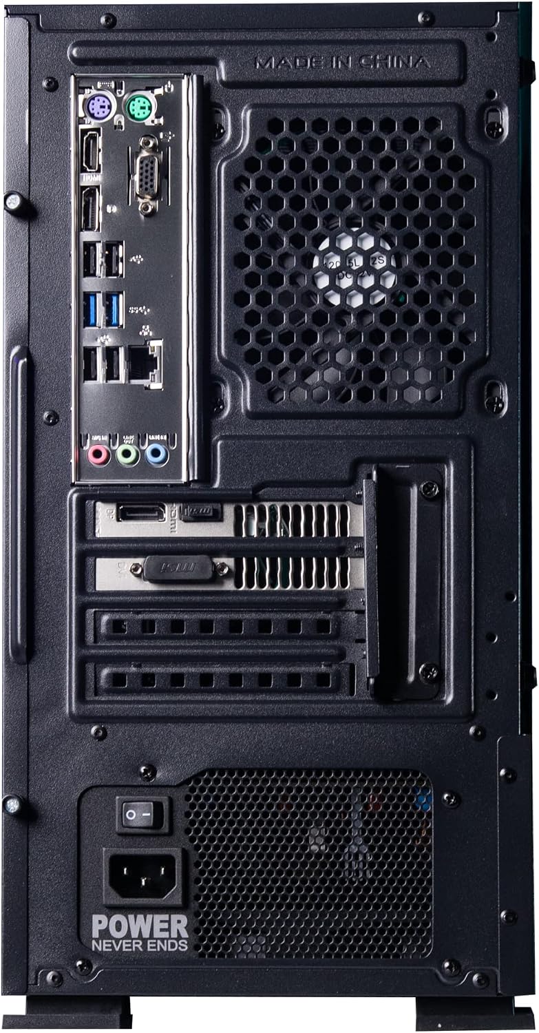 SharkGaming Starter Gaming PC, svart, 19381, Black - SharkGaming - Tower - Gaming PC - 8GB DDR4 RAM - 500GB NVMe SSD - Intel I3-10105 - GTX 1050Ti - Windows 11 Home