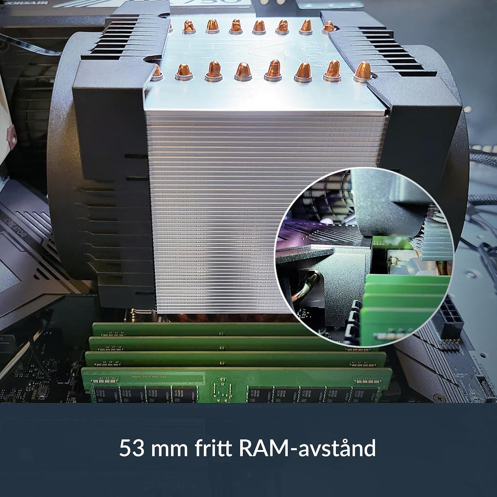ARCTIC Freezer 4U-M (Rev. 2) för AMD: SP6, sTR5, SP3, TR4, sTRX4, sWRX8 & Intel: LGA4189, LGA4710, LGA4677, 4U & UP, CPU-kylare för server, 2 x 120 mm fläktar, 400-2300 rpm, Rackkylfläkt, Serverfläkt