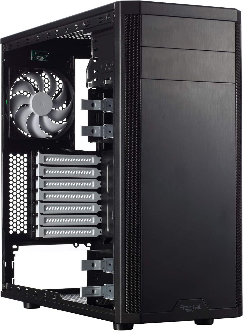 Fractal Design Core 1100 - mATX - 1x 120mm Silent Fläkt ingår - Borstad Aluminium - Svart