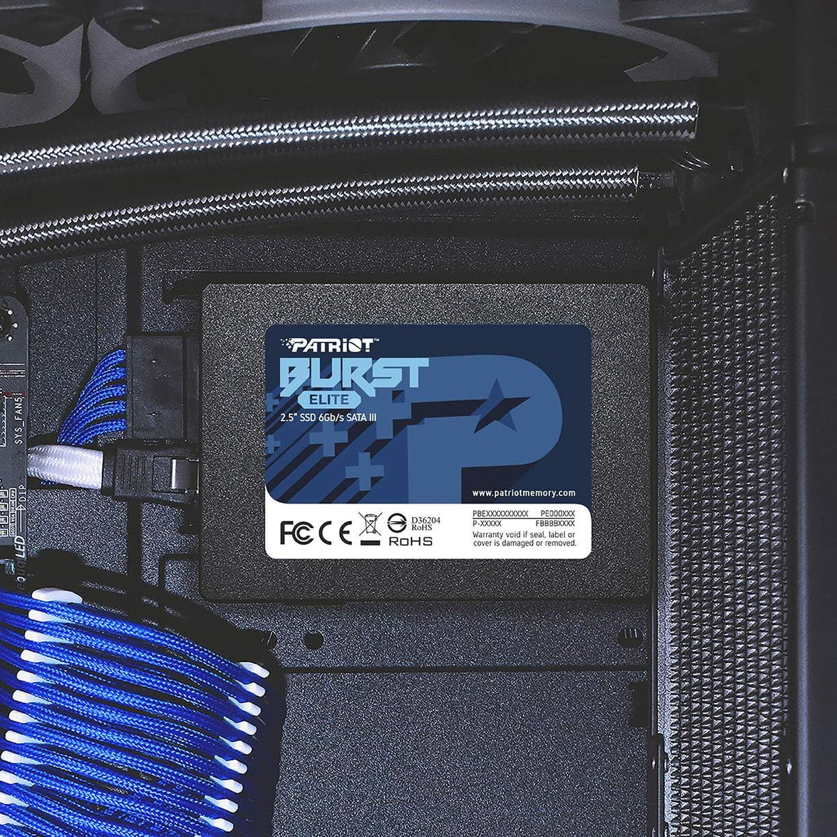 Patriot Burst Elite SATA 3 480 GB SSD 2,5 tum Solid State Drive