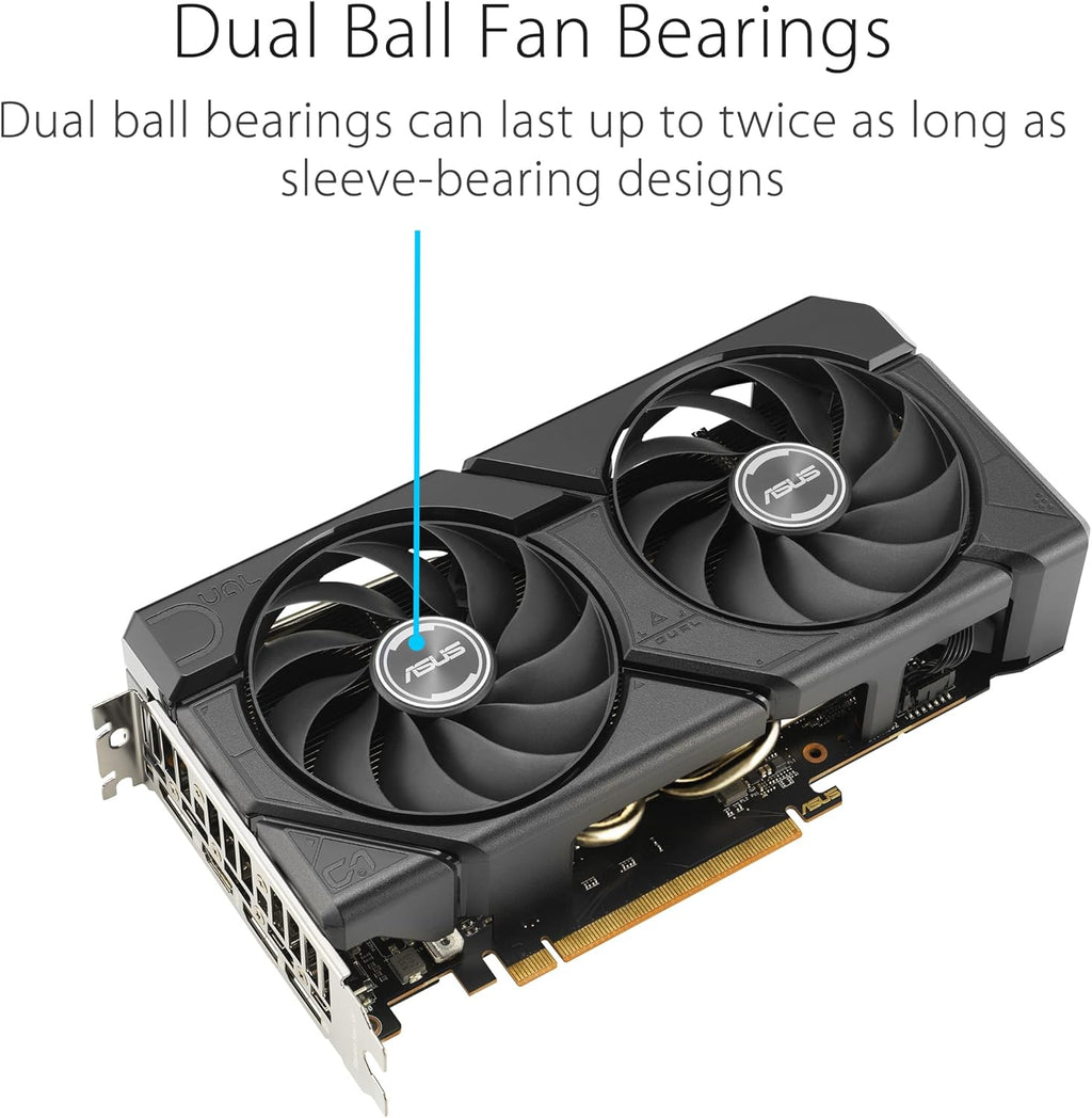 ASUS Dual Radeon RX 7600 EVO OC Edition 8 GB GDDR6 spelgrafikkort