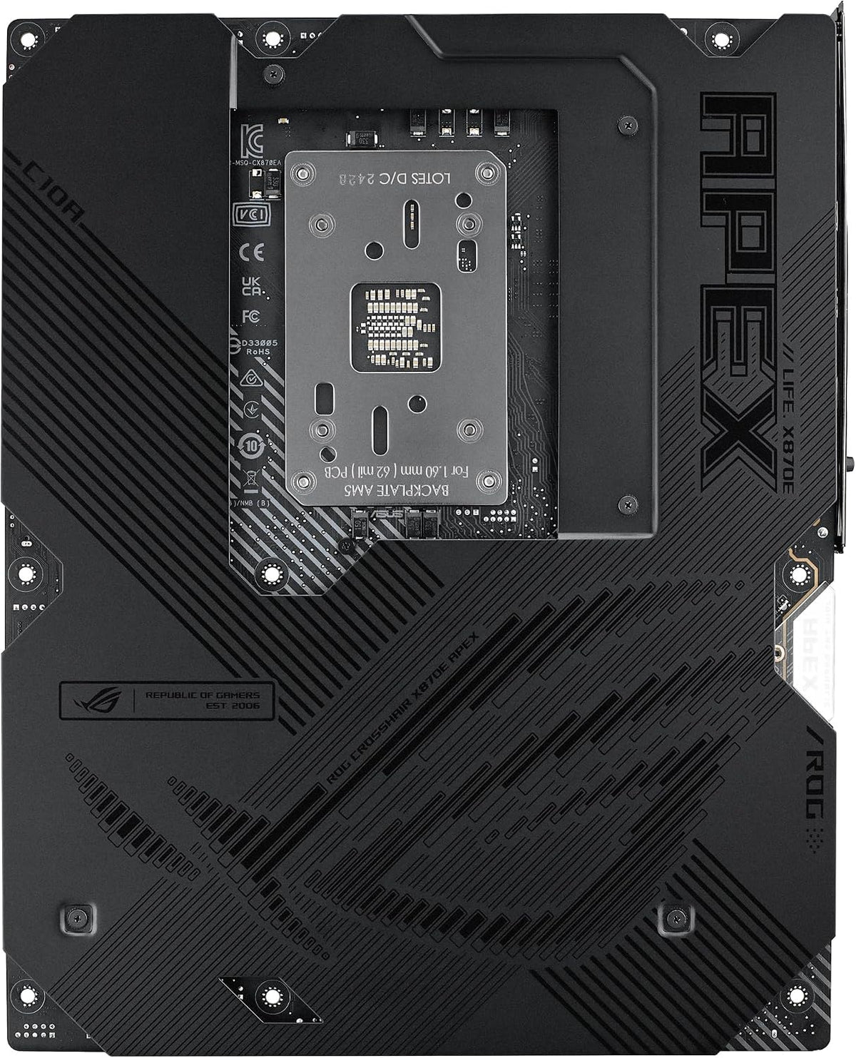 ASUS ROG Strix X870-A Gaming WiFi AMD-moderkort, 16+2 strömförsörjningssteg, DDR5-plats, fyra M.2-platser, PCIe 5.0, nästa generations GPU, WiFi 7, USB 20 Gbps med PD 3.0 upp till 30 W, Aura Sync