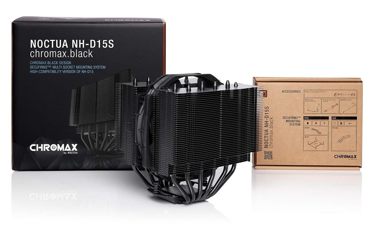 Noctua NH-D15S chromax.black, Tyst Högpresterande CPU-kylare