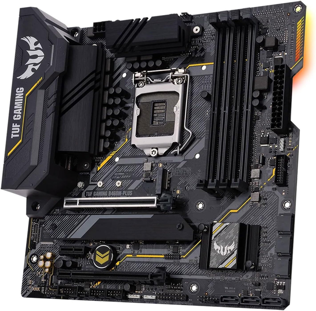 Dator moderkort Fit For ASUS TUF GAMING B460M-PLUS MATX Intel B460 DDR4 WiFi 6, SATA 6 Gbps, USB 3.2 Gen 1 128G LGA 1200 CPU Moderkort