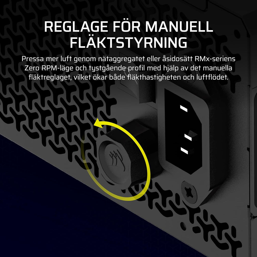 CORSAIR RM850x Helt Modulärt ATX-Strömaggregat Med Låg Ljudnivå – Svart