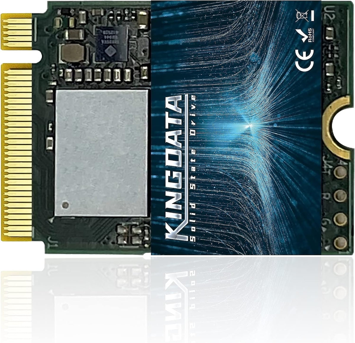 SSD M.2 2280 128GB KINGDATA Ngff SATA III 6Gb/s Högpresterande intern hårddisk för stationär bärbar dator (128GB, M.2 2280)