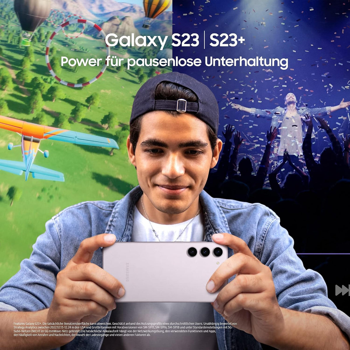 Samsung Galaxy S23 Android smartphone, 128 GB, 3 900 mAh batteri, smartphone utan kontrakt grön