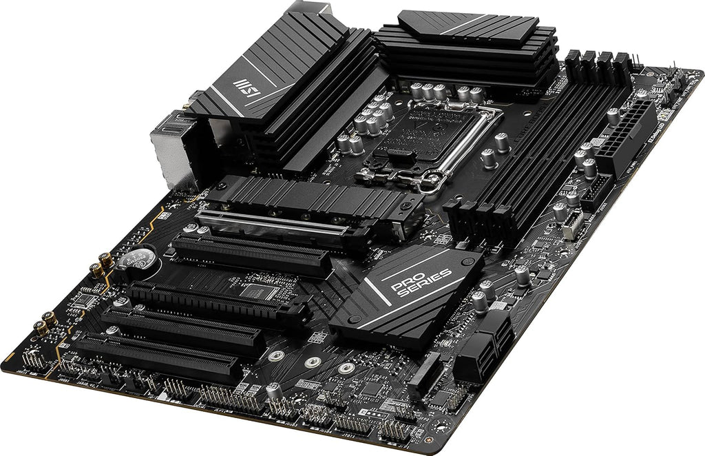 MSI PRO B760-P WiFi DDR4 ProSeries moderkort (stöder Intel-processorer av 12. /13. generationen, LGA 1700, DDR4, PCIe 4.0, M.2, 2,5 Gbit/s LAN, USB 3.2 Gen2, Wi-Fi 6E, ATX)