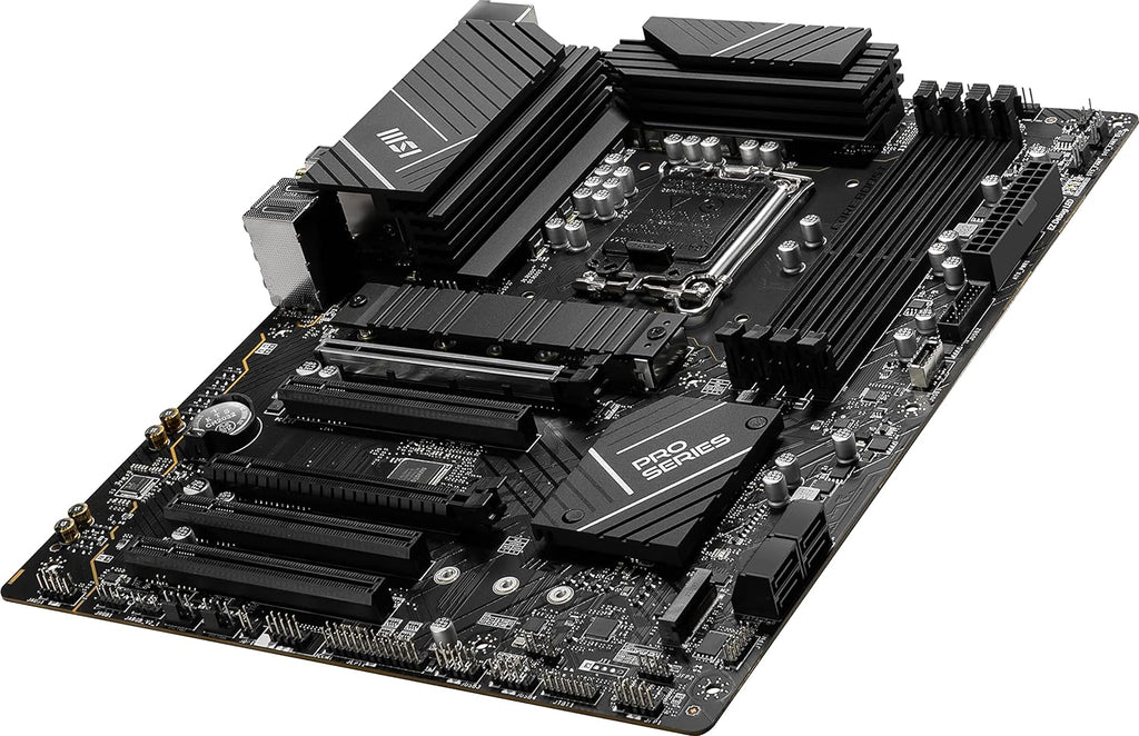 MSI PRO B760-P WiFi DDR4 ProSeries moderkort (stöder Intel-processorer av 12. /13. generationen, LGA 1700, DDR4, PCIe 4.0, M.2, 2,5 Gbit/s LAN, USB 3.2 Gen2, Wi-Fi 6E, ATX)
