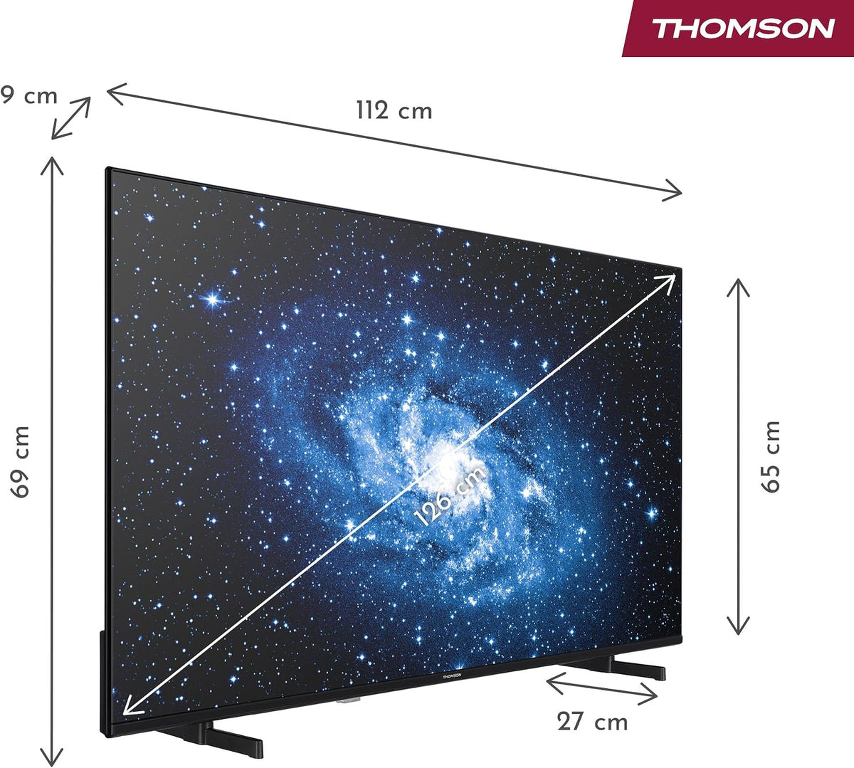 Thomson TV 50 tum (126 cm) 4K UHD Smart Fire TV, Alexa Röststyrning, Trippel tuner (DVB-T/T2/C/S/S2), Dolby Vision, Dolby Atmos, HDR10, HDMI 2.1, WiFi, Bluetooth - 50UF4S35