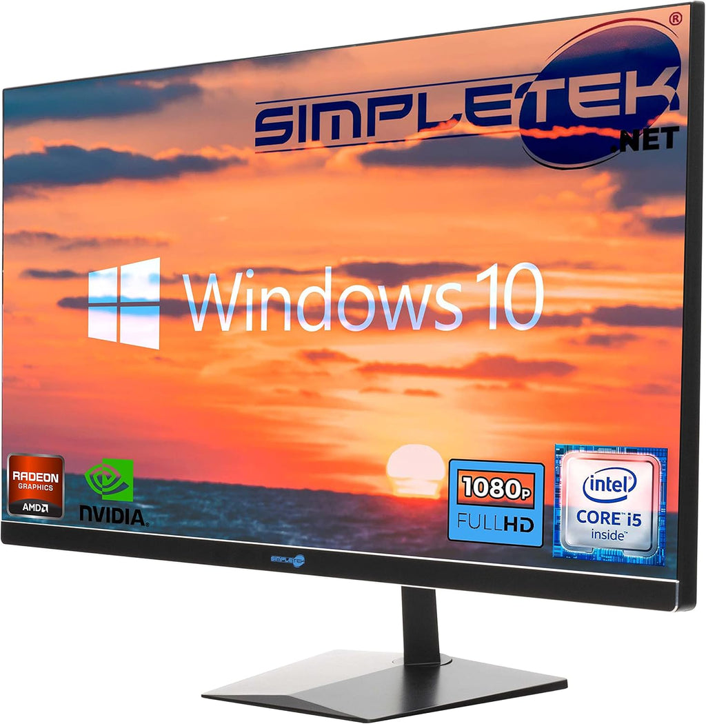 SIMPLETEK - All in One PC 27" FHD Core i7 Windows 10 | 8 GB RAM SSD 240 GB | Kraftfull och mångsidig, arbete och underhållning