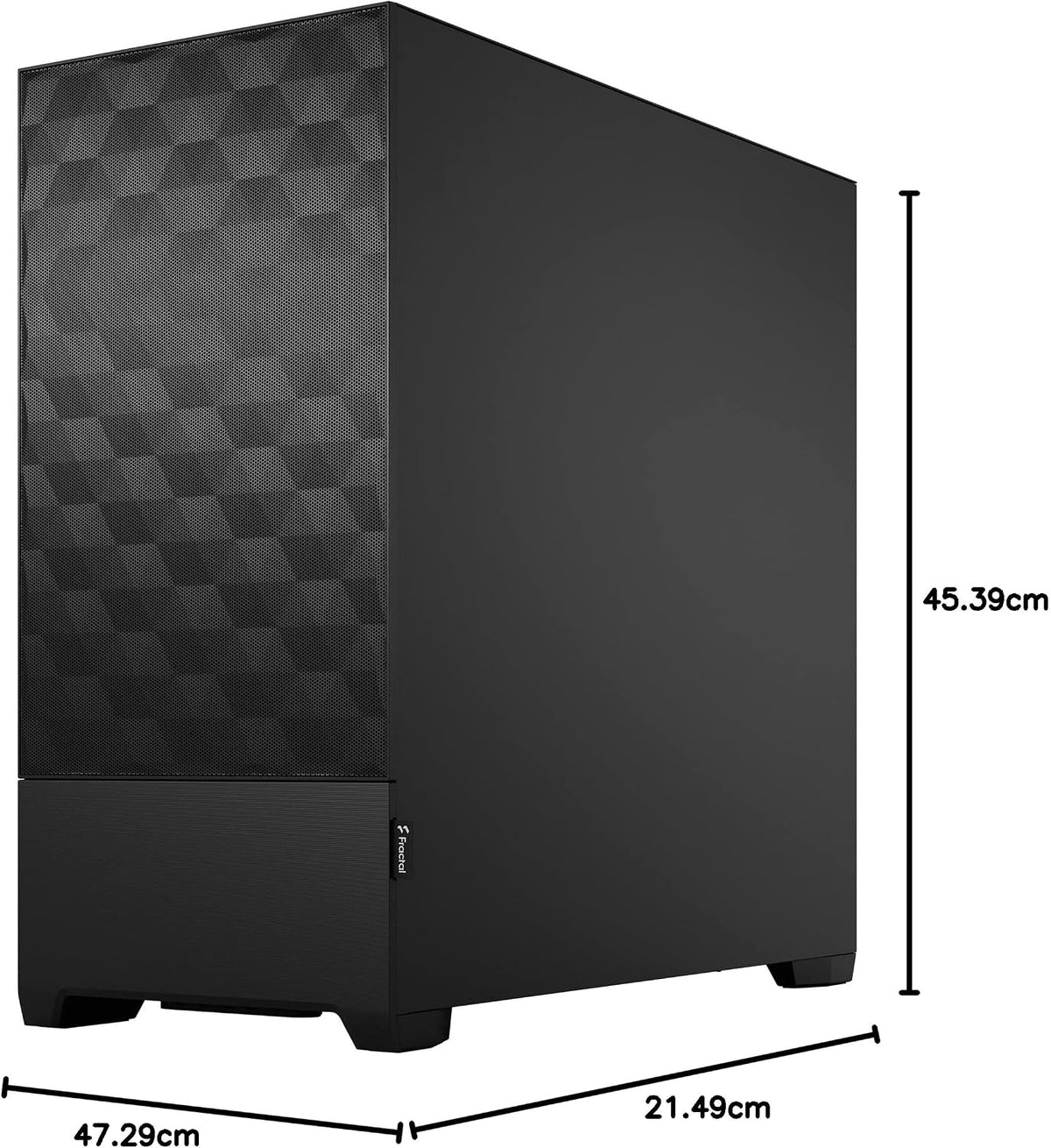 Fractal Design Pop Mini Silent FD-C-POS1M-01 Datorchassi, Svart, 432 x 215 x 393 mm