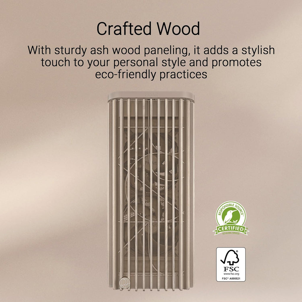 ASUS ProArt PA401 Wood Edition Beige - ATX PC-fodral med nätpanel