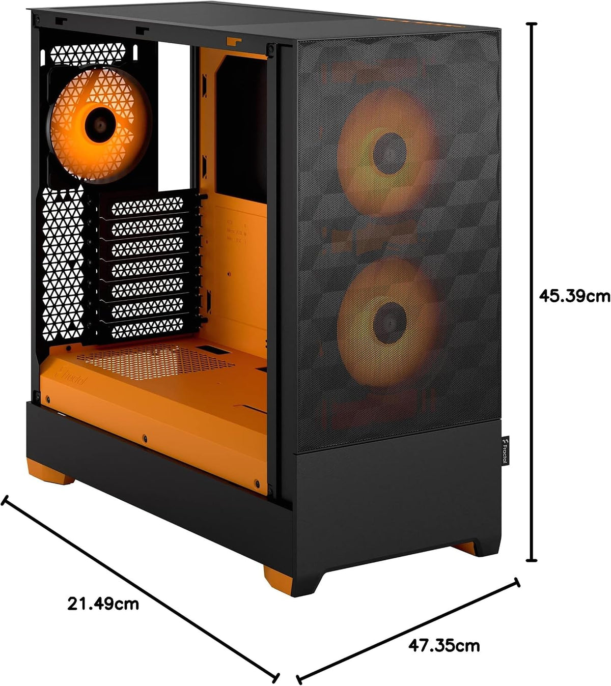 Fractal Design Pop Mini Silent FD-C-POS1M-01 Datorchassi, Svart, 432 x 215 x 393 mm