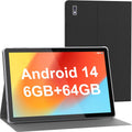 Smartpad A10, surfplatta, 10,1 tum, Android 13, surfplatta med fodral, 4 + 64 GB ROM, fyrkärnig processor, 5 000 mAh batteri, 1 280 x 800 IPS HD-pekskärm, 5 MP+8 MP kamera, Bluetooth, WiFi,
