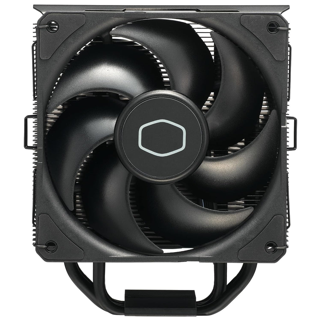 Cooler Master Hyper 212 Black CPU-Luftkylare - Aluminiumfinish, 4 Kontinuerliga Direktkontaktvärmerör, SickleFlow 120 Edge Fläkt, LGA1700 & AM5 Fäste - Svart