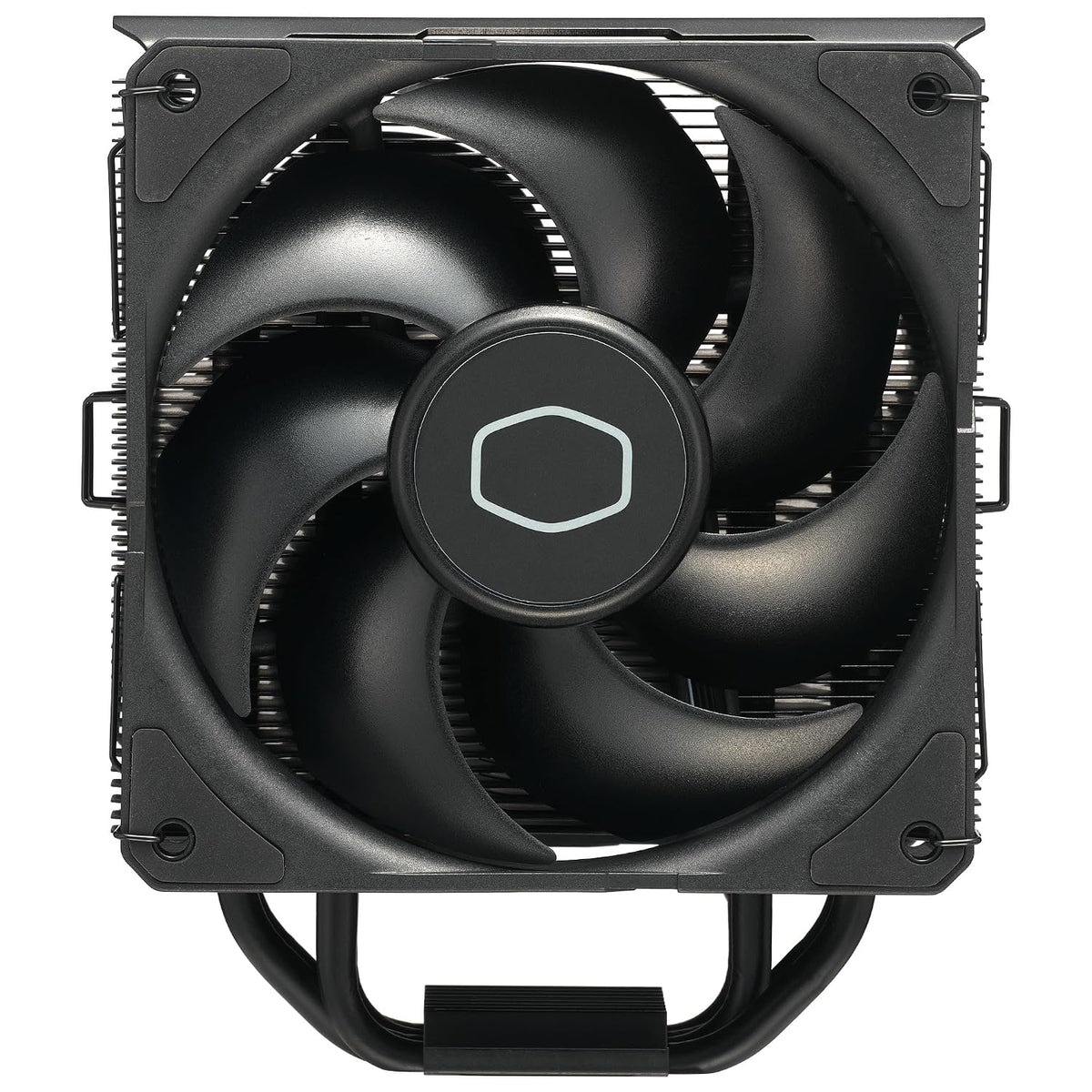 Cooler Master Hyper 212 Black CPU-Luftkylare - Aluminiumfinish, 4 Kontinuerliga Direktkontaktvärmerör, SickleFlow 120 Edge Fläkt, LGA1700 & AM5 Fäste - Svart