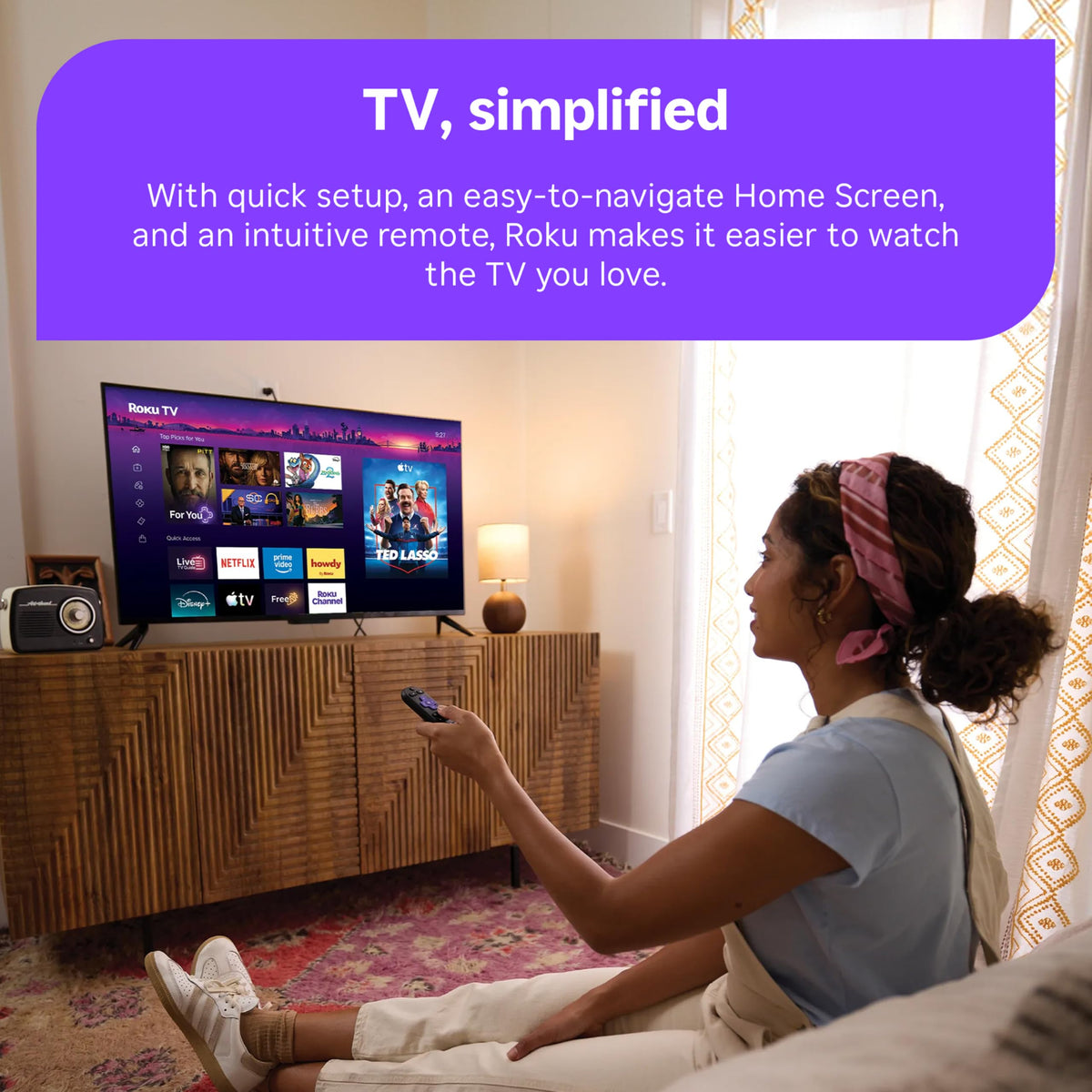 Roku 50-Inch Select Series Smart TV 2026-4K QLED TV - Roku TV