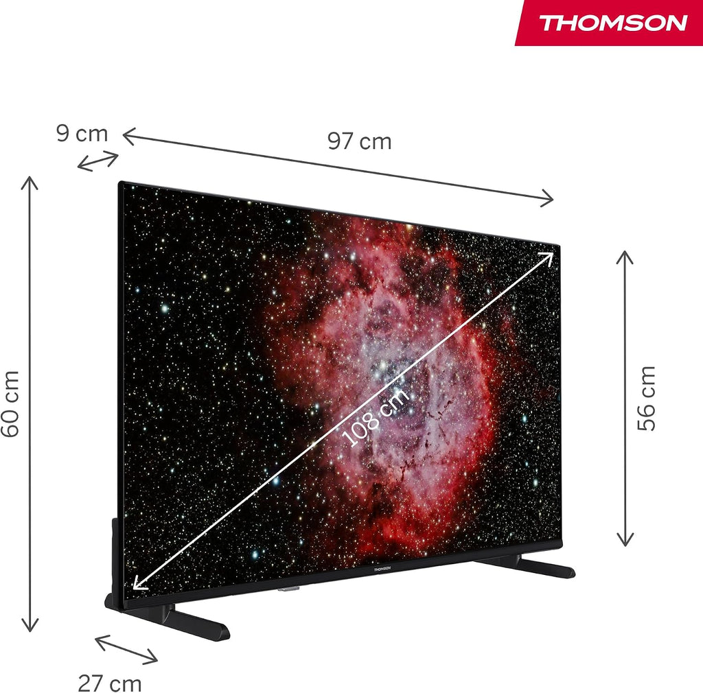 Thomson TV 50 tum (126 cm) 4K UHD Smart Fire TV, Alexa Röststyrning, Trippel tuner (DVB-T/T2/C/S/S2), Dolby Vision, Dolby Atmos, HDR10, HDMI 2.1, WiFi, Bluetooth - 50UF4S35