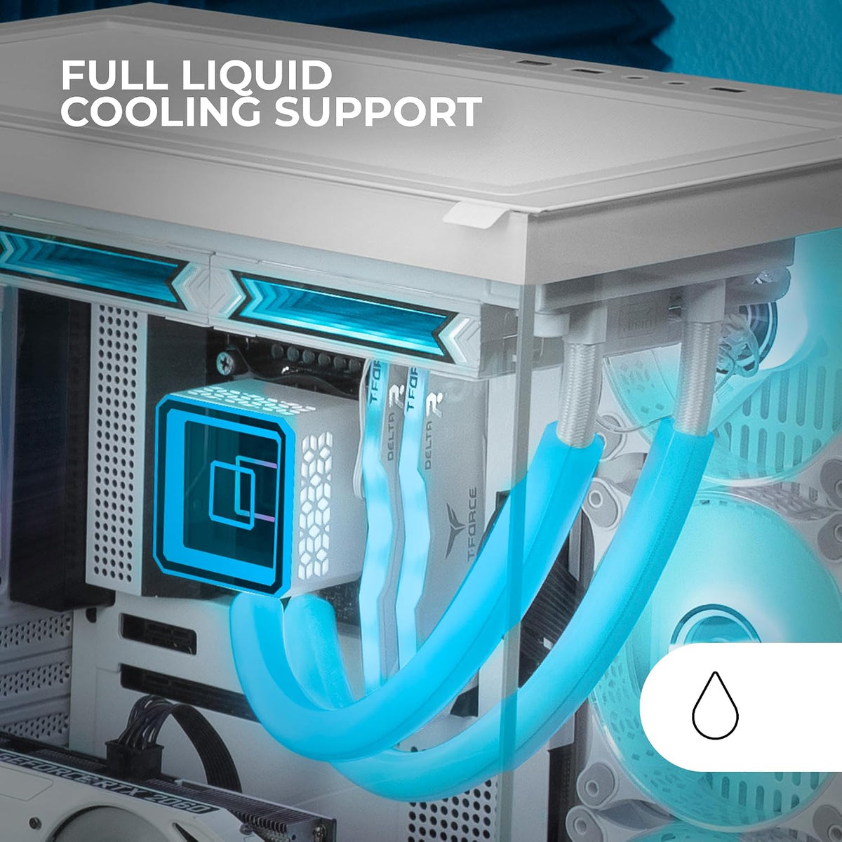 Mars Gaming MC-S1, ultrakompakt Micro-ATX PC-fodral, ARGB frontbelysning 12 lägen, FRGB-fläkt, spelfodral för helsidofönster, stöder vätskekylare upp till 120 mm, rosa