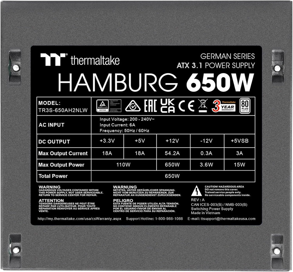 Thermaltake GERMAN SERIES BERLIN PC nätaggregat 750 W ATX