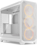 Fractal Design Meshify 3 XL Vit Tempered Glass Klar Toning - Gamingdatorchassi – Meshfront – Tre Momentum 14-fläktar ingår – GPU-stöd upp till 512 mm längd – E-ATX/ATX/mATX-stöd