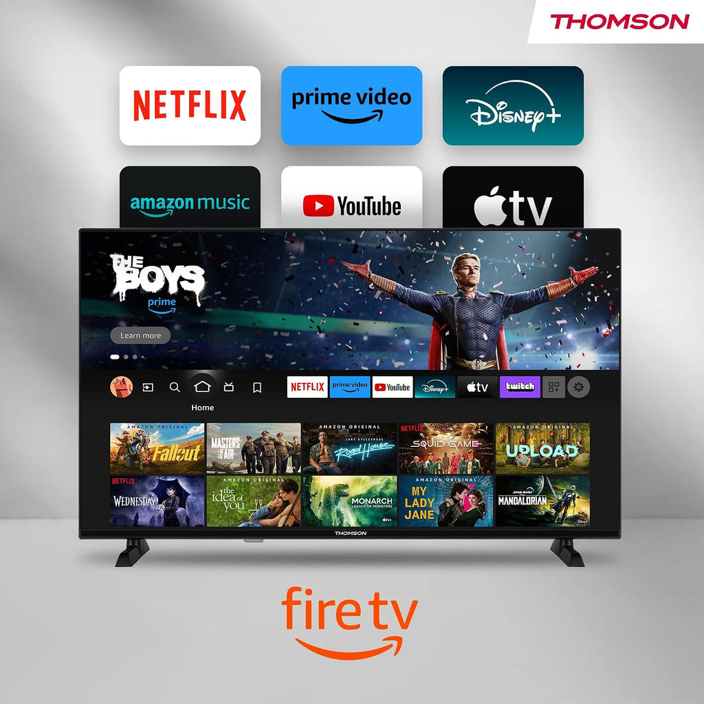 Thomson TV 50 tum (126 cm) 4K UHD Smart Fire TV, Alexa Röststyrning, Trippel tuner (DVB-T/T2/C/S/S2), Dolby Vision, Dolby Atmos, HDR10, HDMI 2.1, WiFi, Bluetooth - 50UF4S35