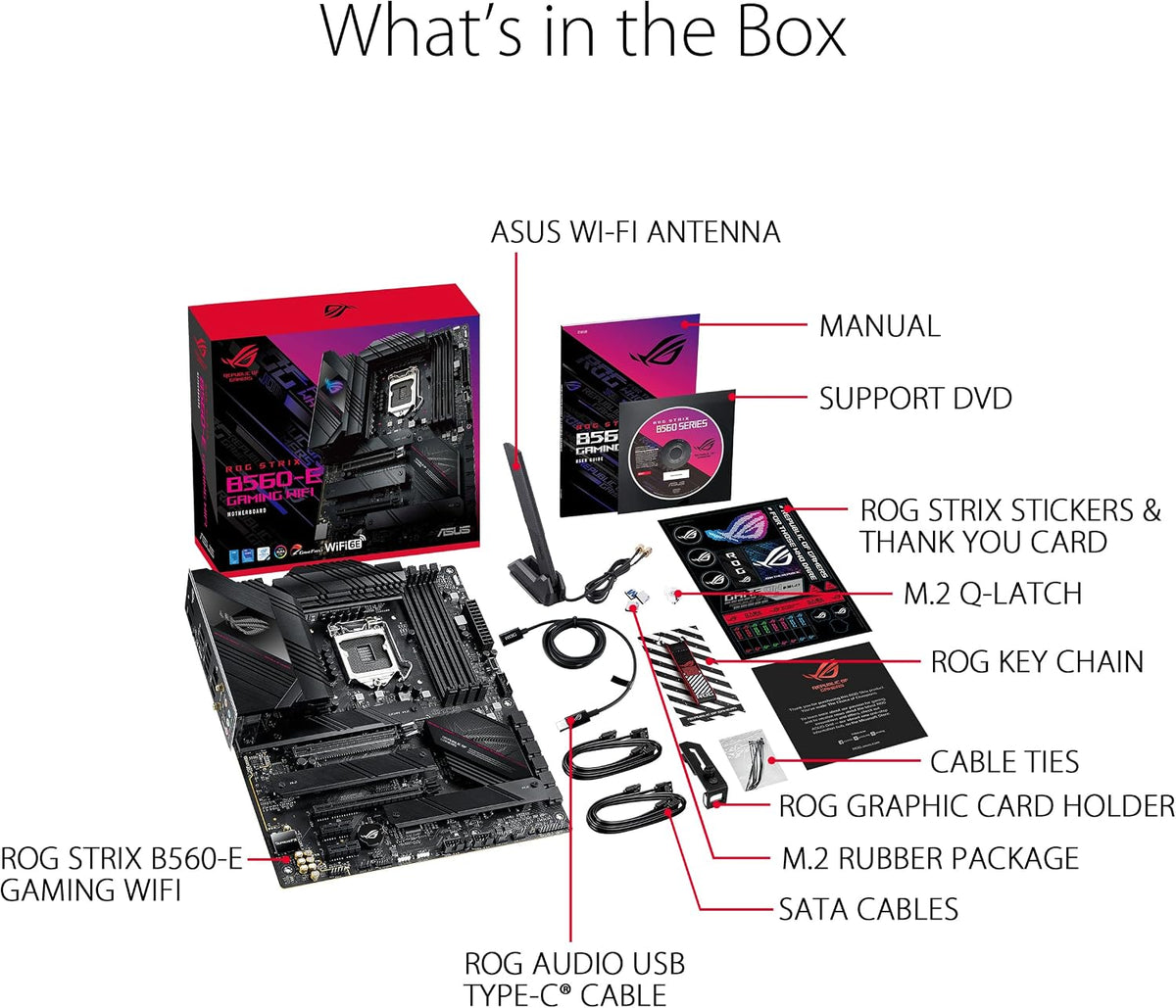 ASUS ROG Strix B760-I Gaming WiFi - Intel B760 LGA 1700 Mini ITX moderkort (DDR5, 8 + 1 DrMOS, PCIe 5.0, 2 x PCIe 4.0 M.2, wifi 6E, 2.5G Ethernet, USB 3.2 Gen 2 x 2 Type-C, Aura Sync RGB)
