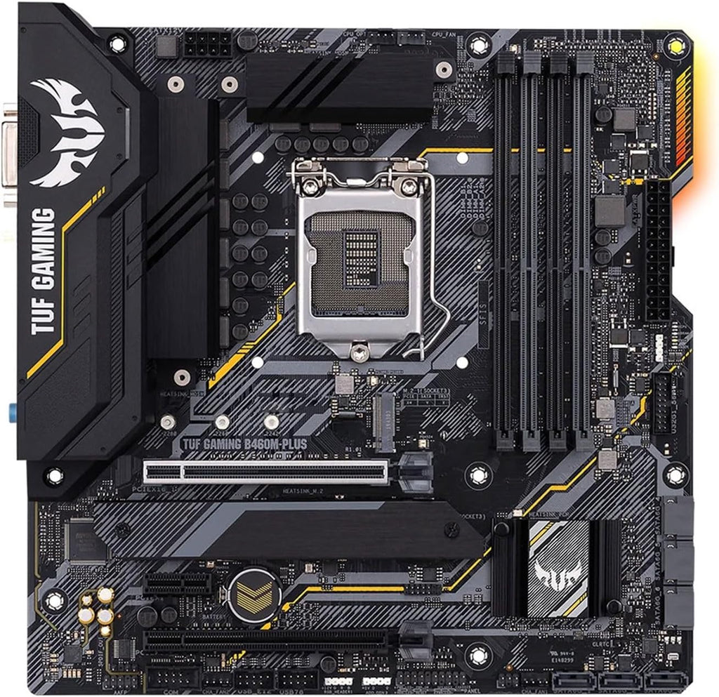 Dator moderkort Fit For ASUS TUF GAMING B460M-PLUS MATX Intel B460 DDR4 WiFi 6, SATA 6 Gbps, USB 3.2 Gen 1 128G LGA 1200 CPU Moderkort