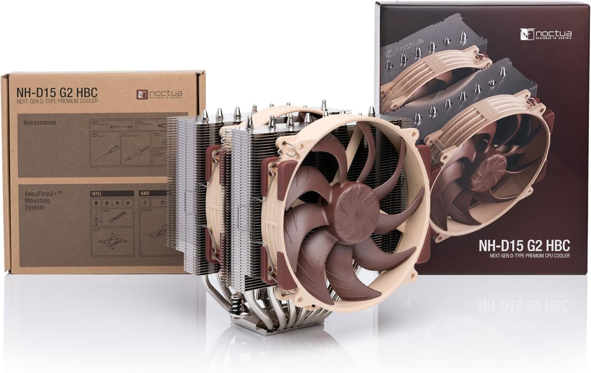 Noctua NH-D15 G2 HBC, Tyst Högpresterande CPU-kylare med Dubbla Torn