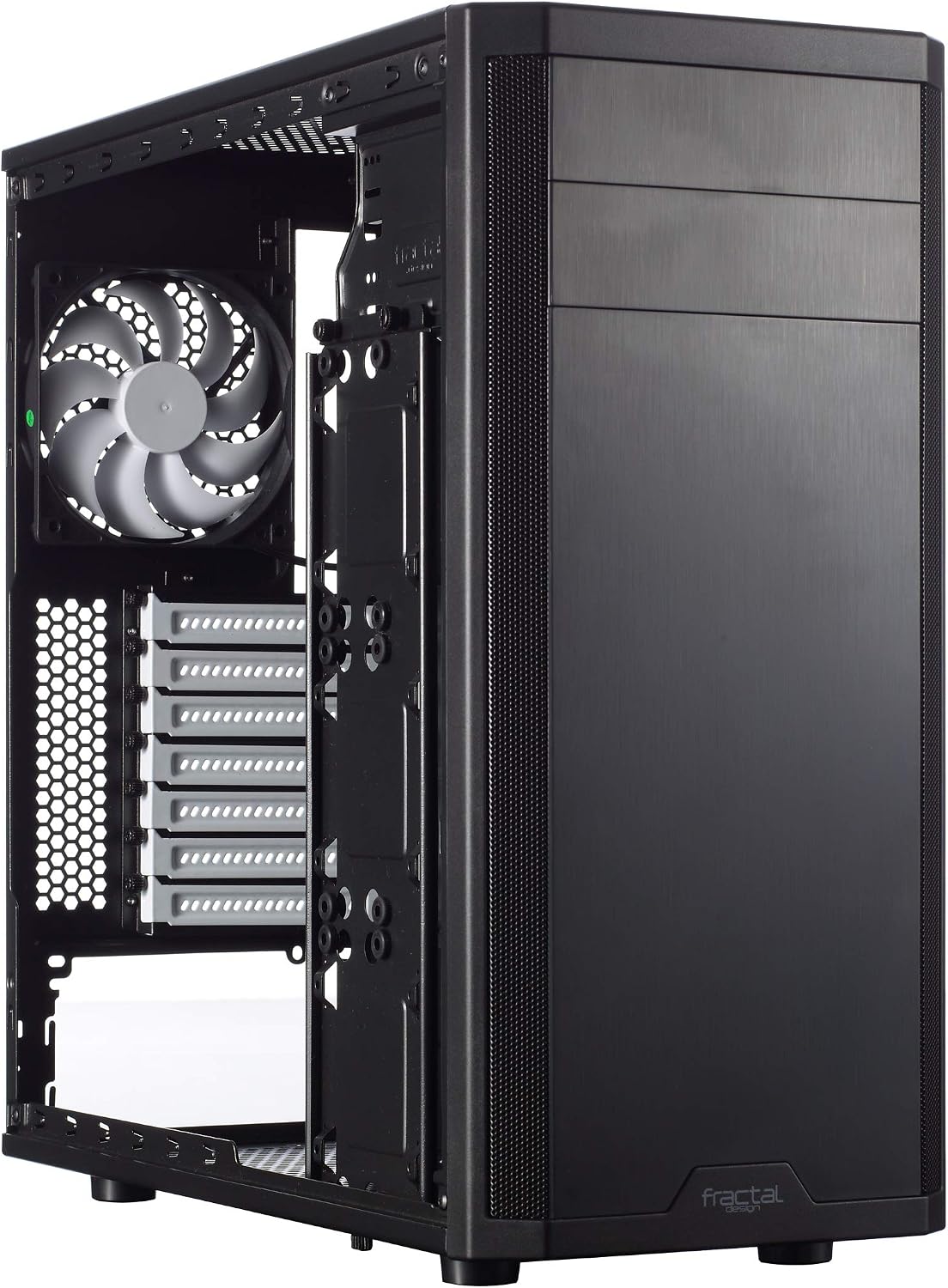 Fractal Design Core 1100 - mATX - 1x 120mm Silent Fläkt ingår - Borstad Aluminium - Svart
