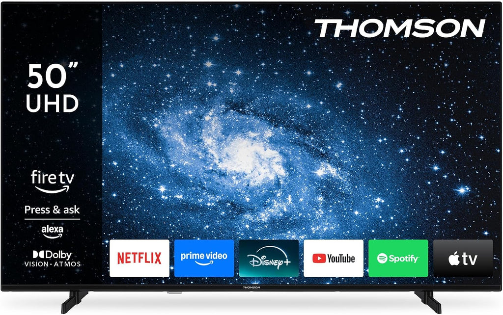 Thomson TV 50 tum (126 cm) 4K UHD Smart Fire TV, Alexa Röststyrning, Trippel tuner (DVB-T/T2/C/S/S2), Dolby Vision, Dolby Atmos, HDR10, HDMI 2.1, WiFi, Bluetooth - 50UF4S35
